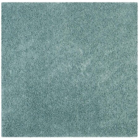 Safavieh 6 ft. 7 in. x 6 ft. 7 in. SGA-Athens Shag Square Machine Made Rug Seafoam SGAS119D-7SQ